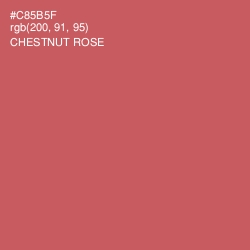 #C85B5F - Chestnut Rose Color Image